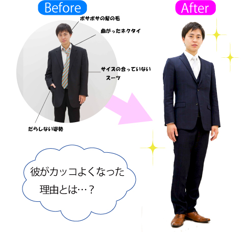 before after