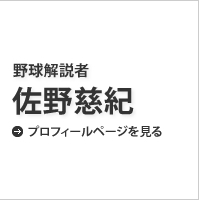 野球解説者　佐野慈紀